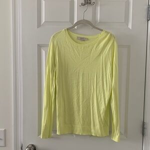 LOFT Light Yellow Long Sleeve Top M